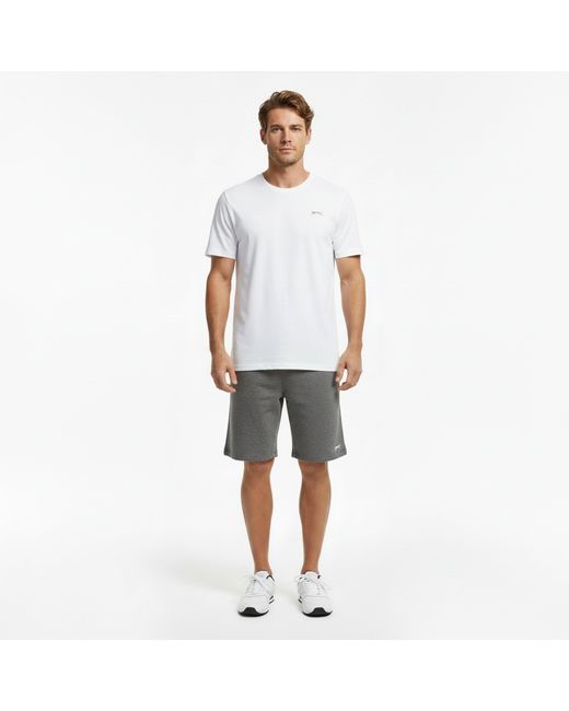 Slazenger 1881 Gray Fleece Shorts for men