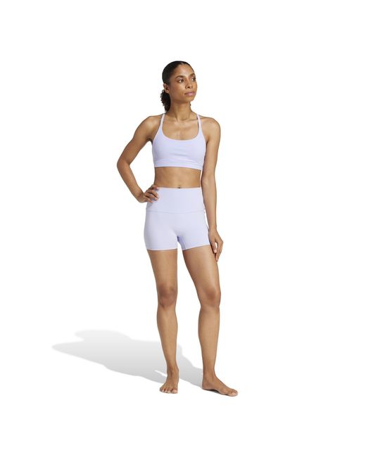 Adidas Blue All Me Light Support Bra