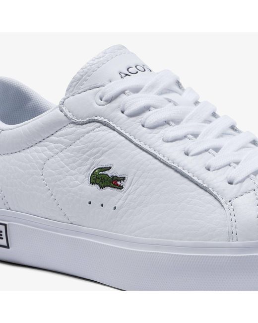 Lacoste White Powercourt Trainers