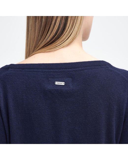 Barbour Blue Pendle Crew Neck Jumper