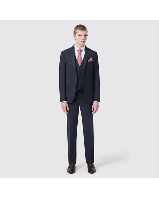 Twisted Tailor Blue Ellroy Slim Waistcoat for men