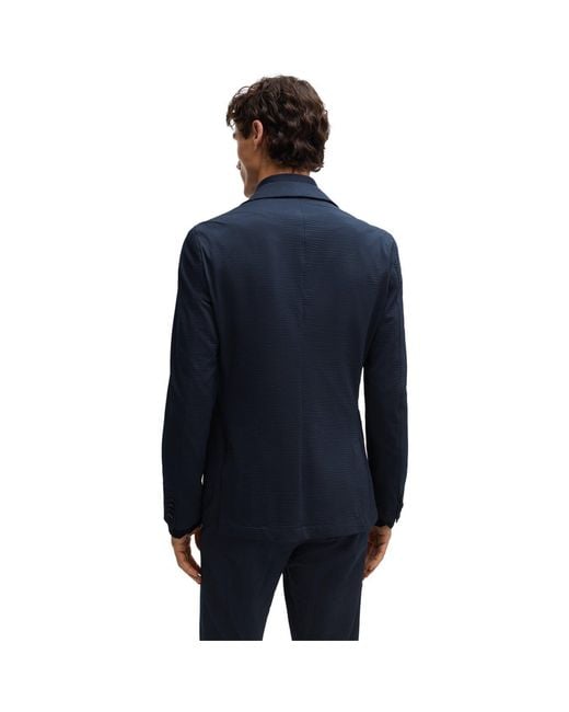 Boss Blue P-Hanry-J-Wg-241 Tailored Suit Jacket for men