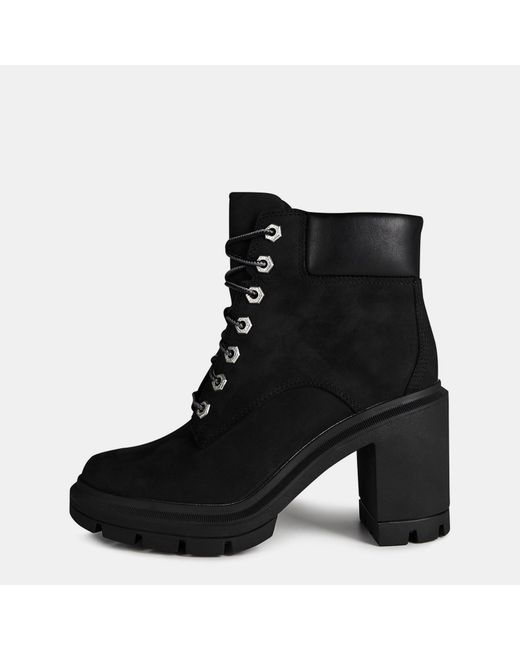 Timberland Black Allington Lace-Up Heeled Boots