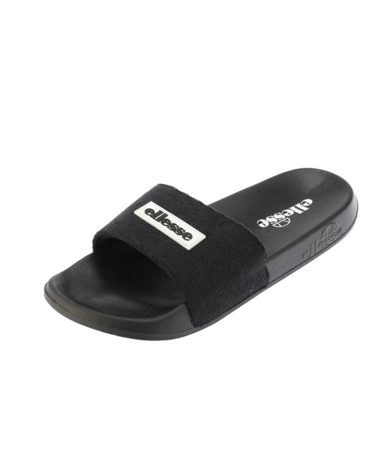 Ellesse Black Laxxes Water Resistant Pool Sliders for men