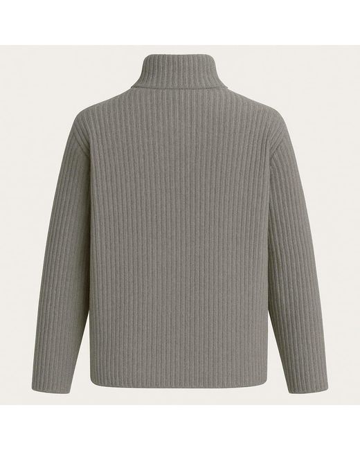 I Saw It First Gray Zip Neck Jumper