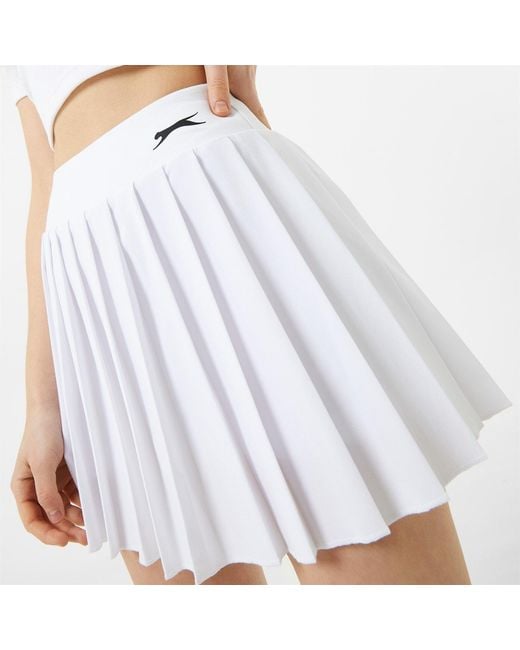 Slazenger 1881 White Pleated Skort