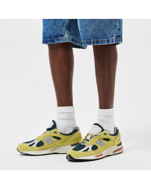 New Balance Green Nb 991V2 for men