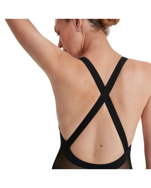 Speedo Black Eco Endurance+ Crossback Swimsuit