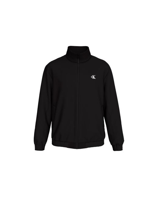 Calvin Klein Black Padded Recycled Harrington Jacket for men