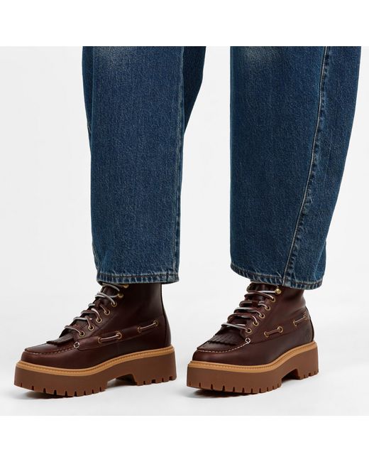 Timberland Brown Stone Street Mid Lace-Up Chukka Boots