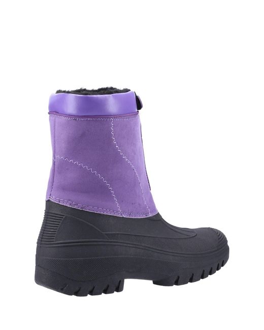 Cotswold Purple Venture Waterproof Winter Boot for men