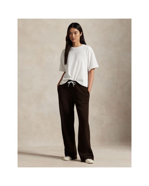 Polo Ralph Lauren Brown Wide Open Hem Fleece Joggers