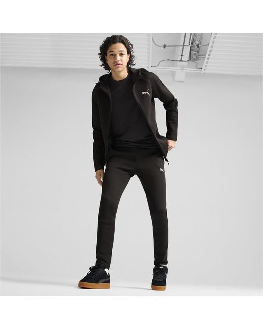PUMA Black Evostripe Full Zip Fleece Fabric for men