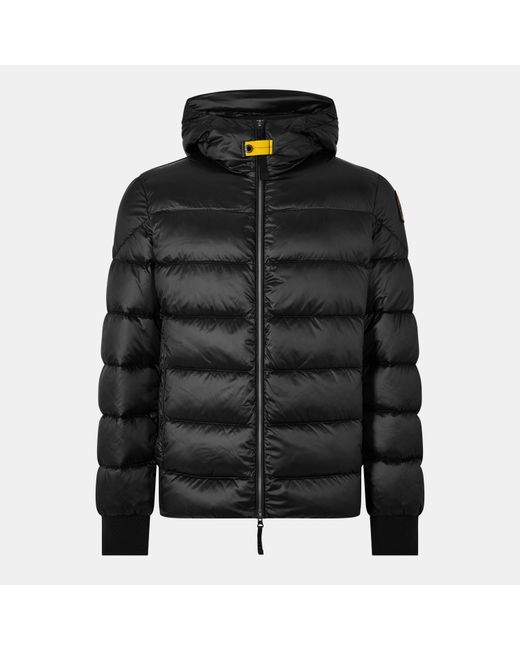 Parajumpers Black Pharell Water Resistant Duck Down Short Puffer Jacket for men