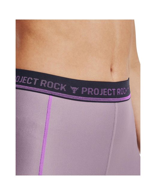 Under Armour Purple Ua Pjt Rck Bike Short Gym