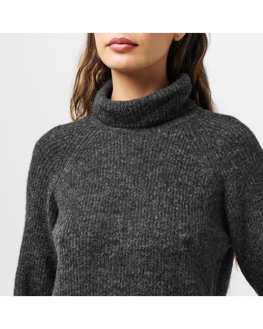 Pieces Gray Knit Mini Dress