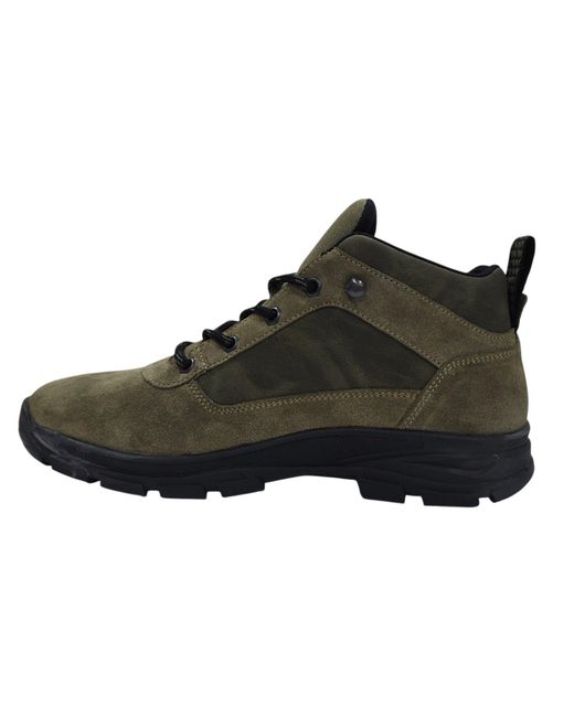 Firetrap Black Delia Premium Leather Ankle Lace Up Hiker Rugged Boots for men
