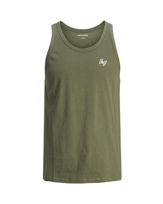 Jack & Jones Green 5 Pack Vest Top for men