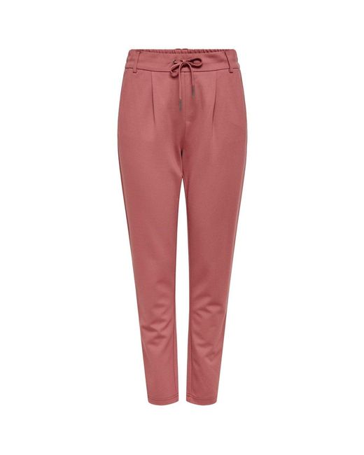 ONLY Red Straight Leg Trousers