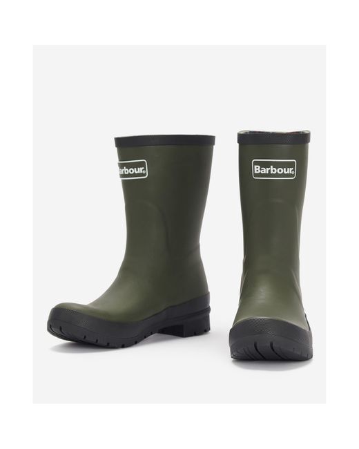 Barbour Green Mid-Height Wellington Boots