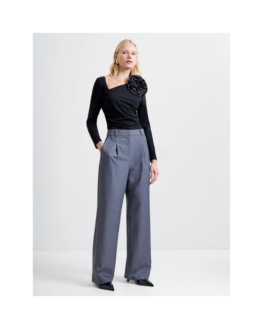 French Connection Blue Wide Leg Trousers