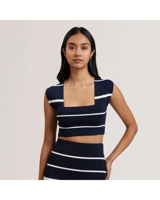 Ted Baker Blue Ted Knit Co-Ord Top