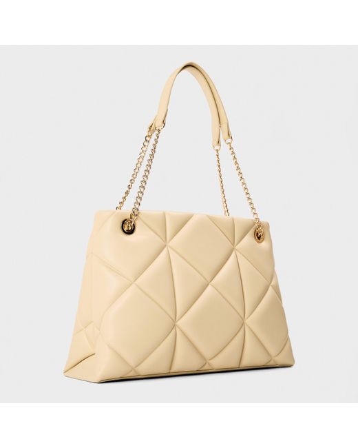 Love Moschino Natural Lm Quilt Tote Ld61