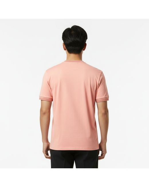 Boss Pink Tessler Short Sleeve Cotton T-Shirt for men