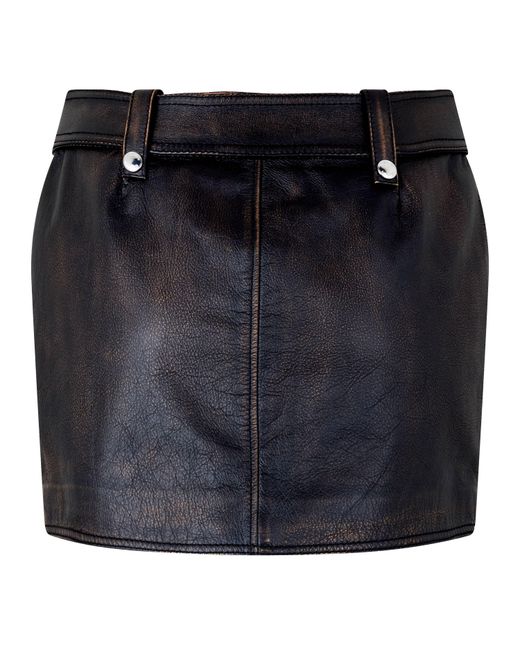 McQueen Black Tailored Mini Skirt