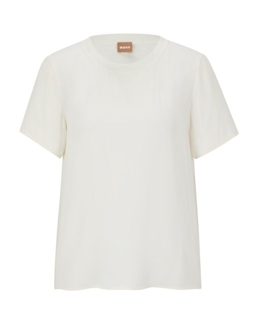 Boss White Ilyeana Regular Fit T-Shirt