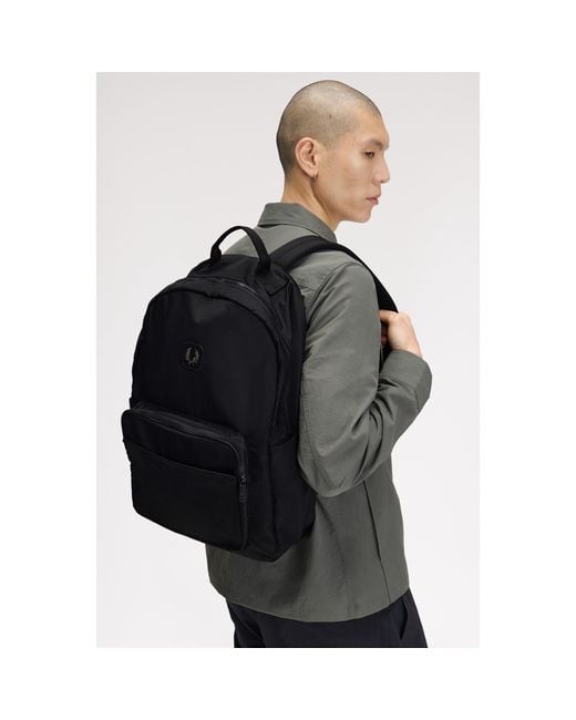 Fred Perry Black Fred Nylon Bkpk Sn64 for men