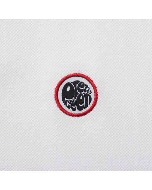 Pretty Green White Tape Polo for men