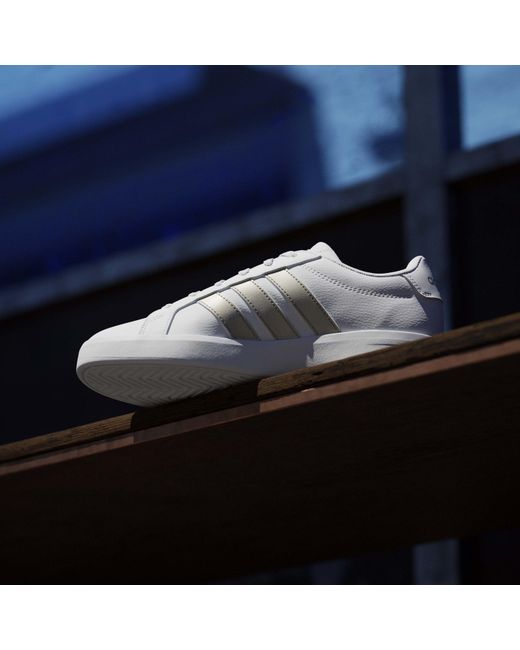 Adidas White Grand Court Base Trainers