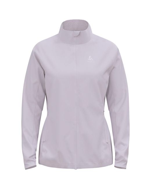 Odlo Purple Brensholmen Windproof Water-Repellent Long Sleeve Softshell Jacket