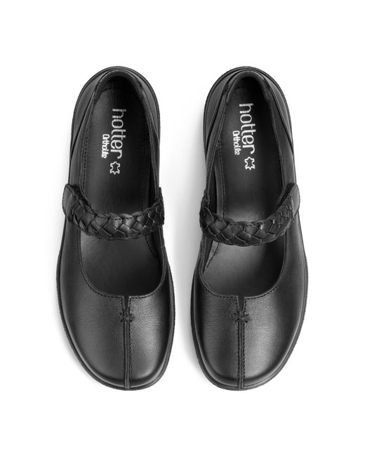 Hotter Black Shake Ii Mary Janes Standard Fit