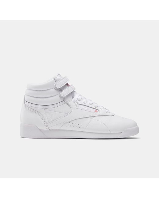 Reebok White Freestyle Hi High-Top Trainers