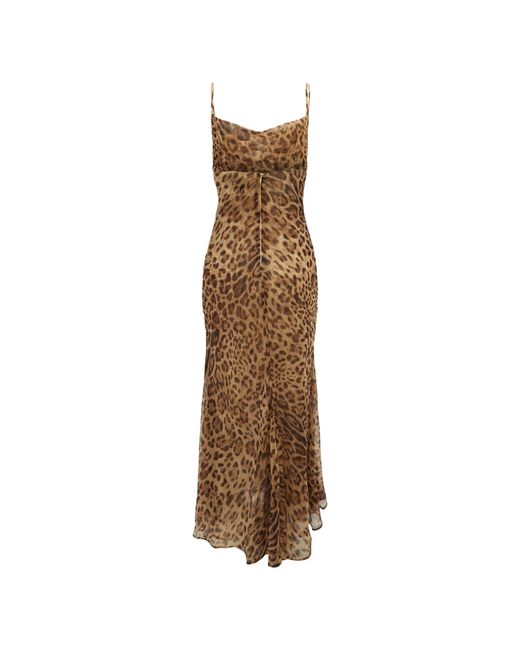 Bardot Brown Leopard Maxi Dress