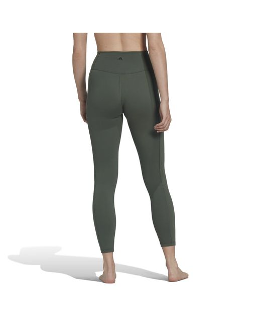 Adidas Green Yoga Studio 7/8 Leggings
