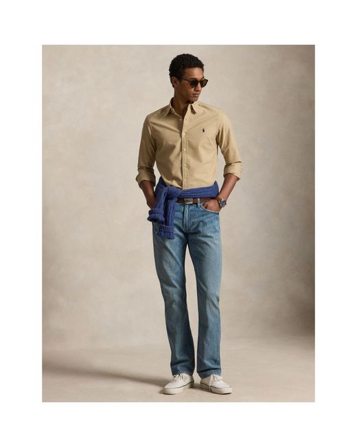 Polo Ralph Lauren Natural Slim Fit Oxford Long Sleeve Shirt for men
