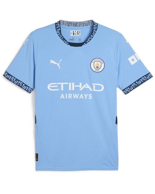 PUMA Blue Manchester City Home Shirt 2024 2025 Adults for men