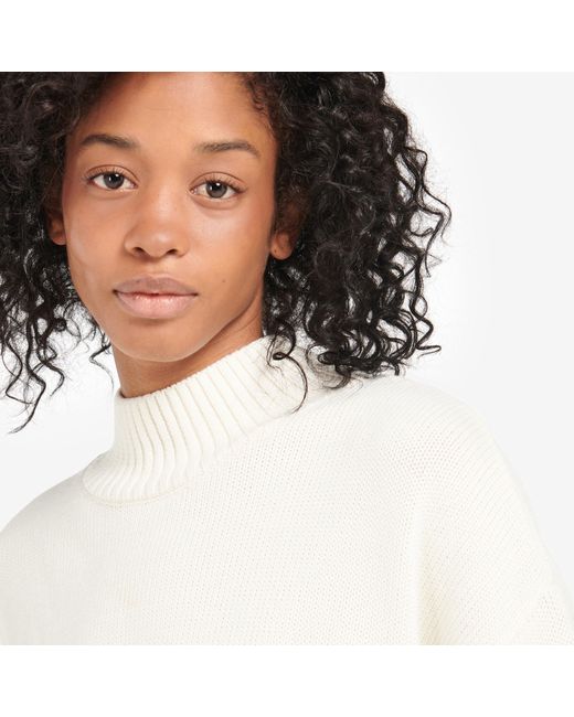 Barbour White Sandy Jumper