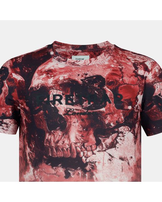 Firetrap Pink Sub T Shirt for men