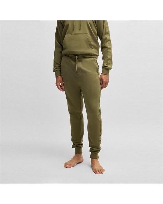 HUGO Boss Sporty Tapered Jogging Bottoms in Green for Men Lyst UK