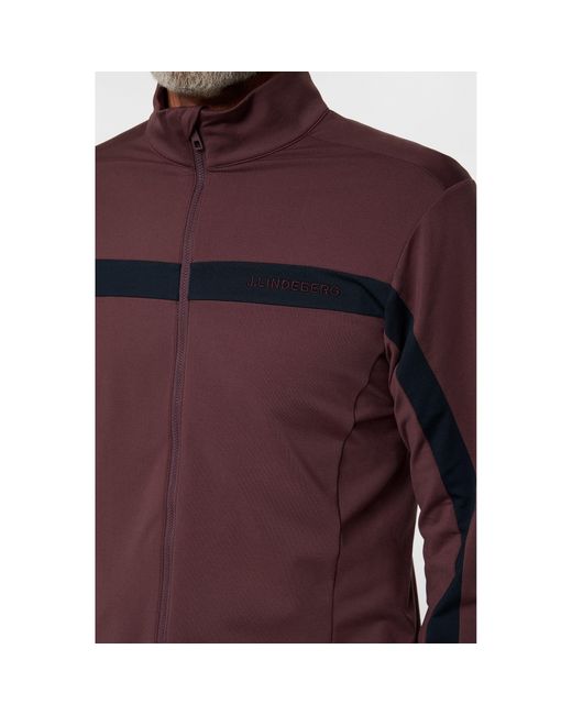 J.Lindeberg Purple Jarvis Mid Layer Pullover for men