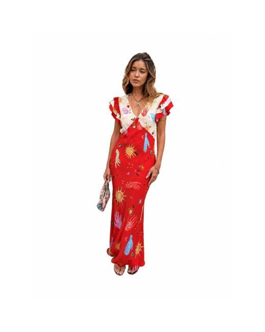 Never Fully Dressed Red Long Maxi Dress
