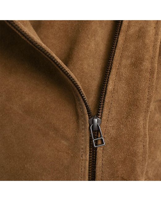 Elle Brown Bonnie Suede Biker Jacket