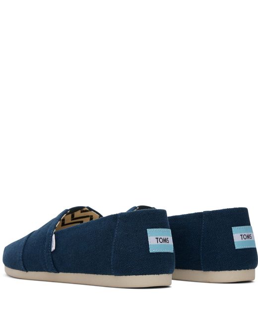 TOMS Blue Alpargata Classic Espadrilles Size 6 for men