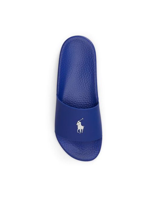 Polo Ralph Lauren Blue Pool Slides for men