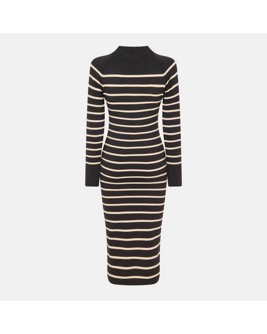 French Connection Black Milena Knitted Jumper Dress
