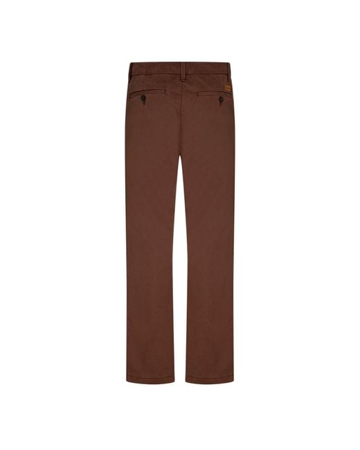 Timberland Brown Twill Chino Slim Fit Chinos for men